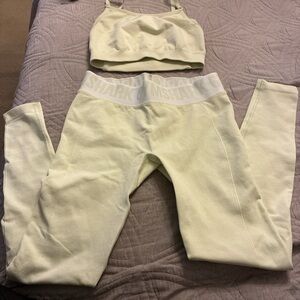 Gymshark Light Yellow Activewear Set